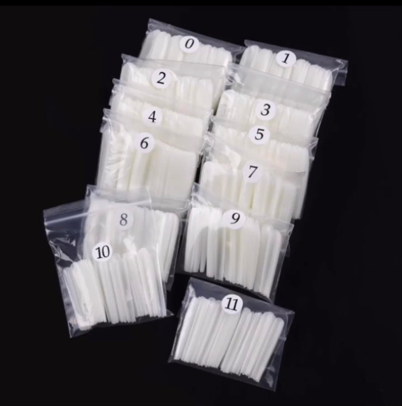 NAIL TIPS SQUARE PRESS-ON 3XL
