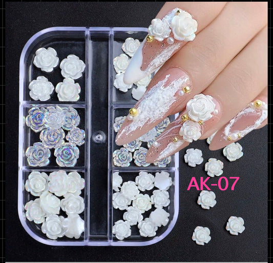 NAIL ART 3D FLOWERS