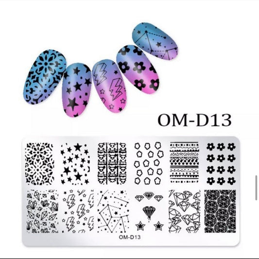 NAIL ART STAMPING PLATE