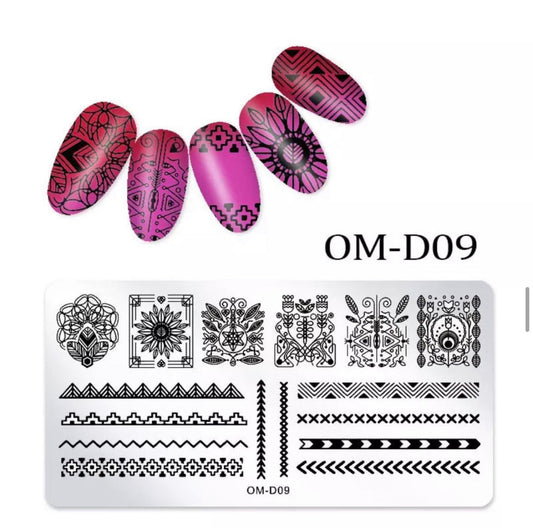 NAIL ART STAMPING PLATE