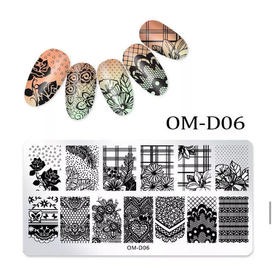 NAIL ART STAMPING PLATE