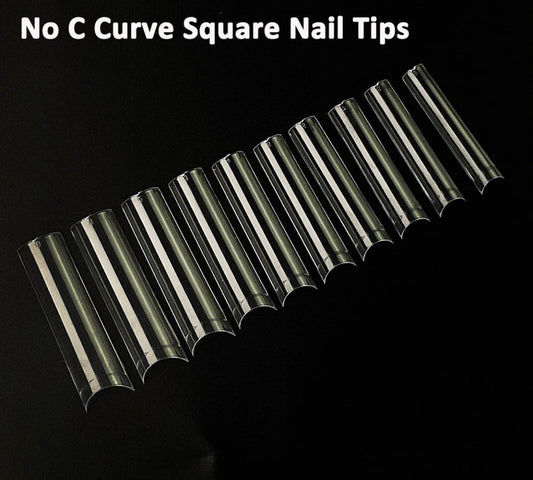 NAIL TIPS SQUARE CUT-OUT XL