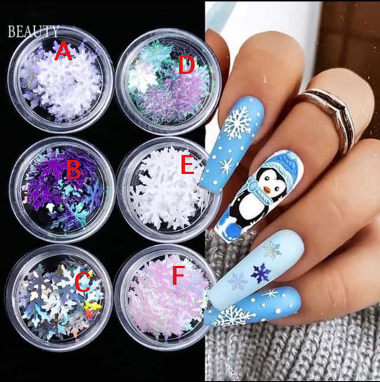 NAIL ART SNOW FLAKES